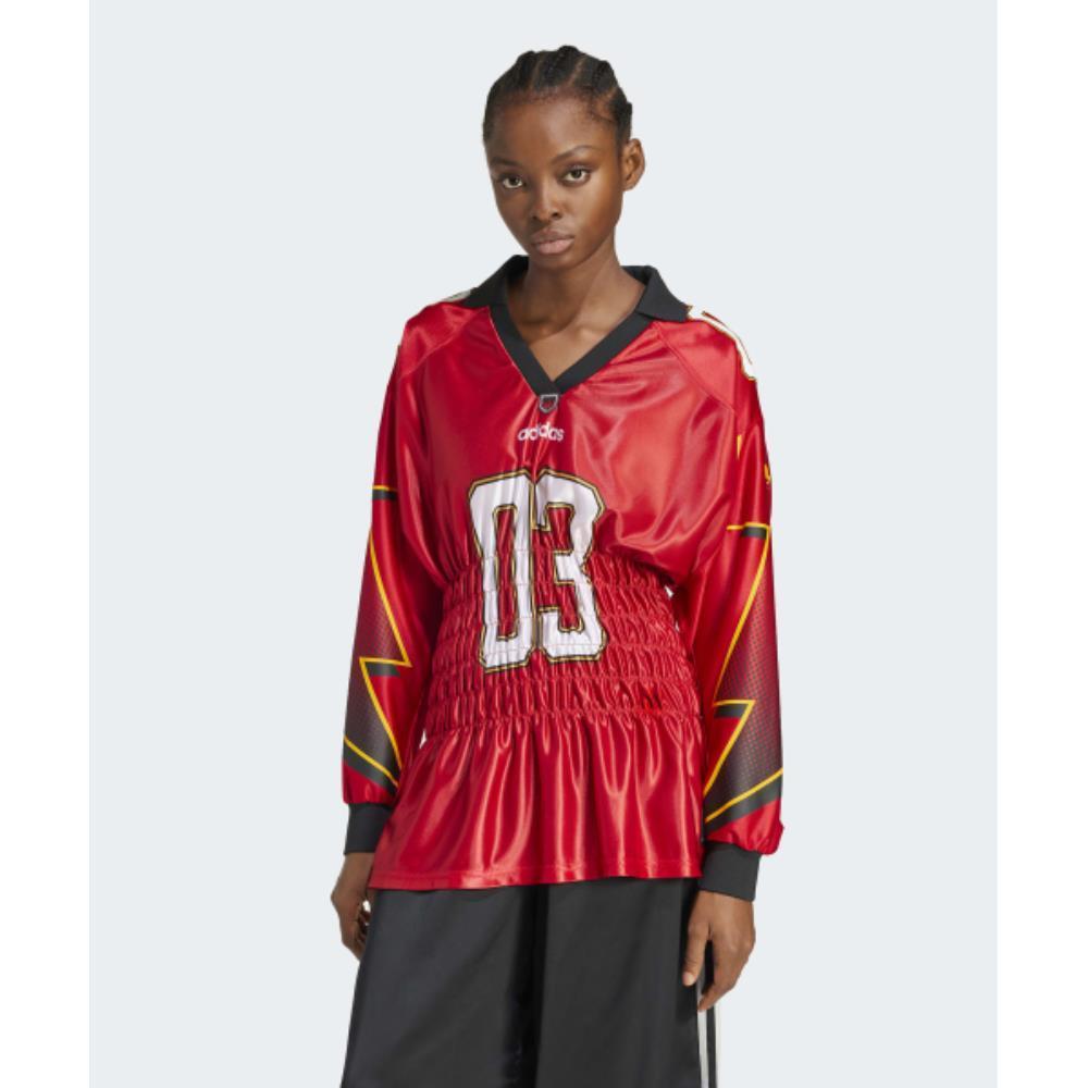 adidas ADILENIUM 3 Long Sleeve Jersey Red JX9218 10,344円