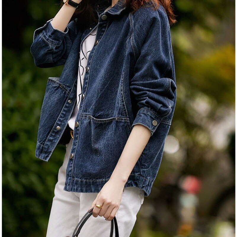 出荷が早いアウター春アウター 春 ニュースタイル おしゃれ ブルー デニム ジャケット 百掛け ゆったり 着痩せ 流行り ひと足お先にボアデニムジャケットデニムジャケット 5,302円