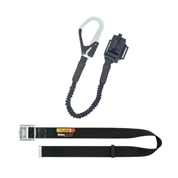 タジマ 蛇腹縦L1ベルトMセット B1SMJR－TL1BK ワークサポート 保護具 安全帯 巻取式
