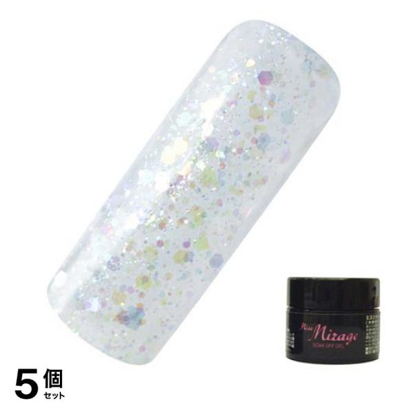 Miss Mirage(ミスミラージュ) ソークオフジェル オーロラグリッター PG1S 2.5g 5個セット