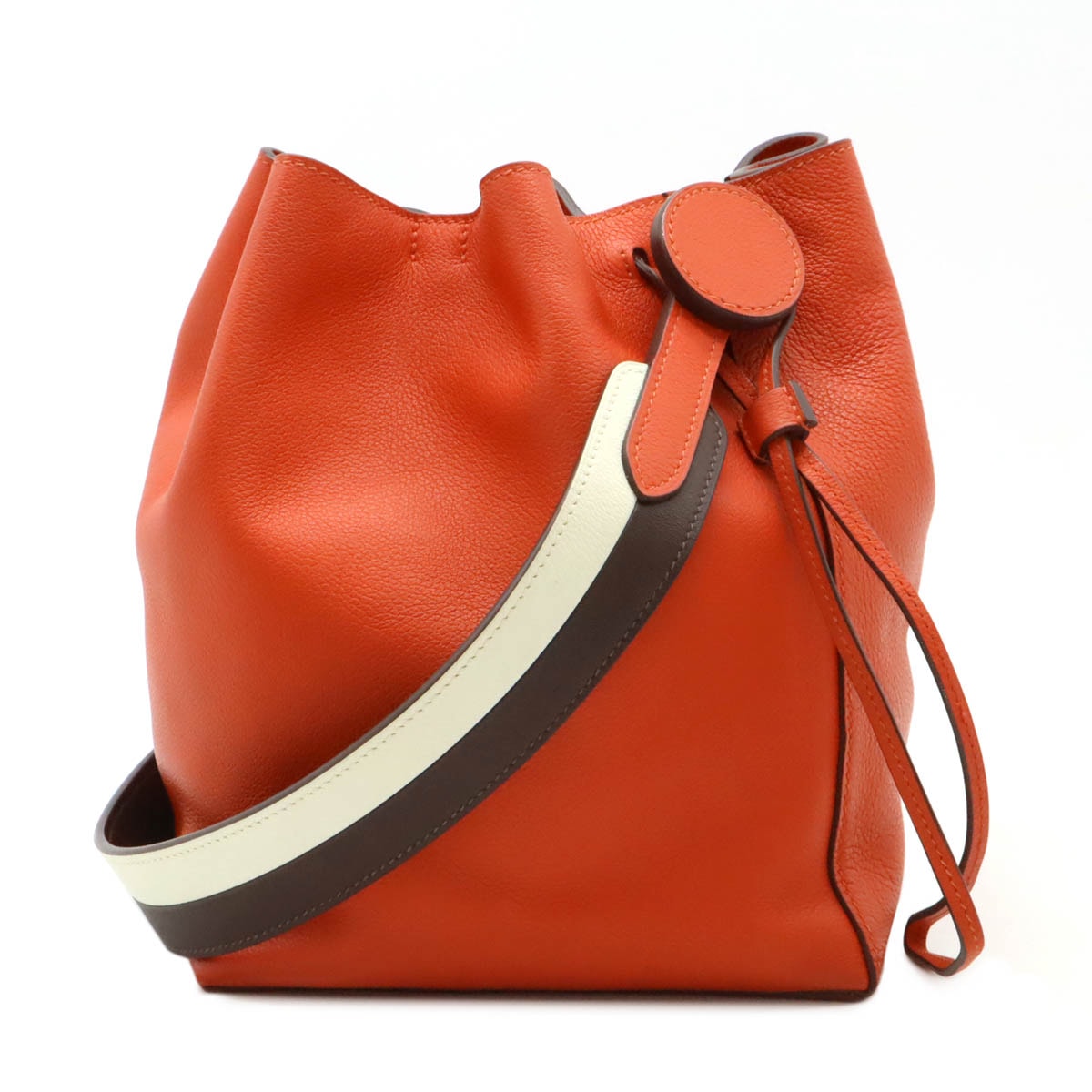 リコル17 ショルダーバッグ ショルダー 巾着 エバーカラー レッド 赤 ブラウン ホワイト C刻