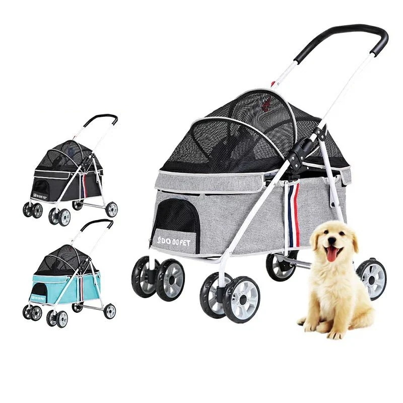 今年も人気！ペットキャリー ペットカート 猫 犬 バギー 多頭用 カート 犬用ベビーカー 3way 折りたたみ