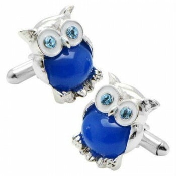 SWANK（スワンク） フクロウのカフス2017（ブルー） C0123