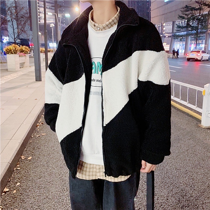 ボアブルゾン ジャケット アウター メンズ ボア 韓国ファッション コート 商い ストリート系 韓国 ボアブルゾン ジャケット アウター メンズ ボア 韓国ファッション コート 商い ストリート系 韓国