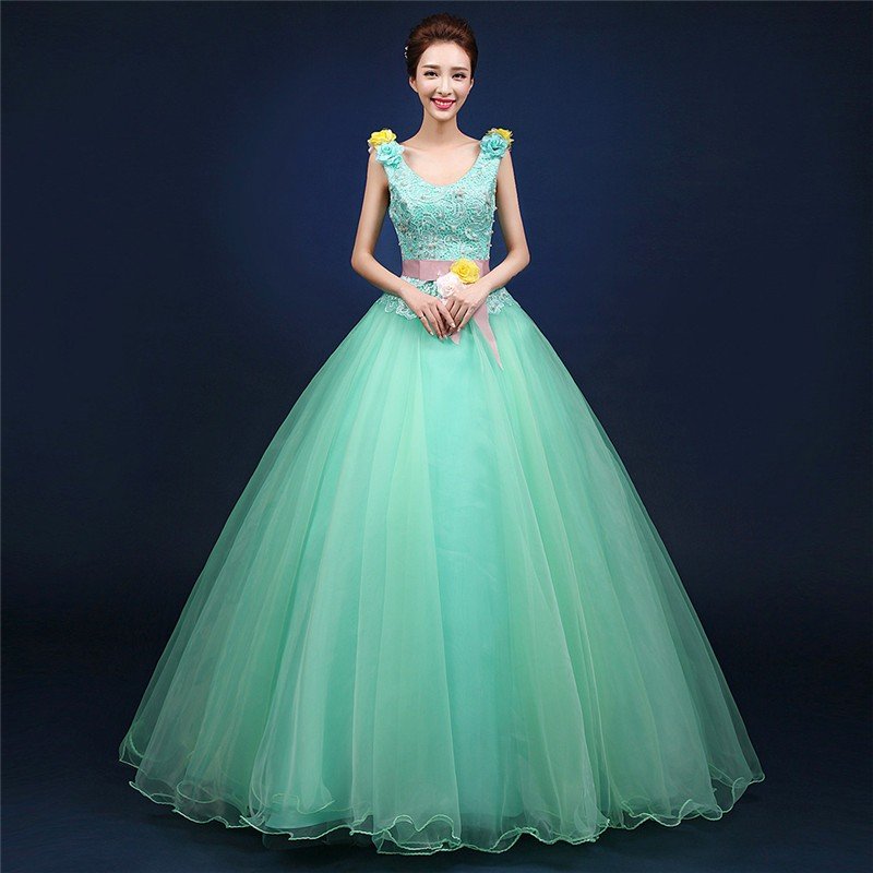 カラードレス ロングドレス二次会 パーティードレス 花嫁 ウェディングドレス コンサート 披露宴 結婚式 演奏会ステージ衣装