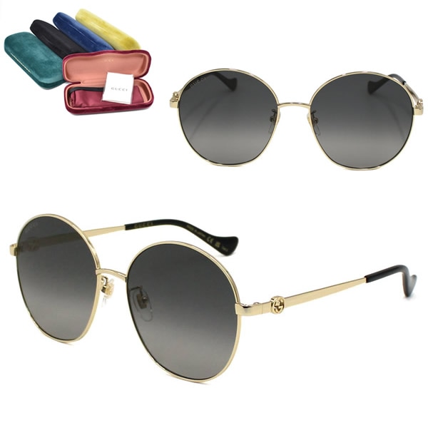 サングラス GG1090SA-001 サングラス アジアンフィット メンズ レディース ユニセックス ゴールド グレーグラデーション