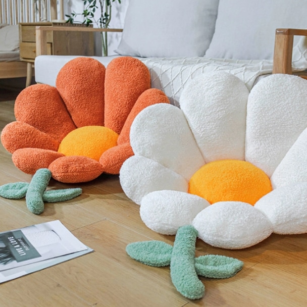 フラワー型クッション 4色 ビッグサイズクッション 韓国雑貨 韓国インテリア 4color 座布団