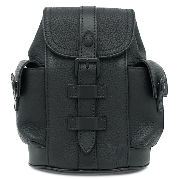 ルイヴィトン LOUIS VUITTON ショルダーバッグ クリストファー XS トリヨンレザー ブラック ブラック金具 黒 ボディバッグ M58495 RFID【中古】