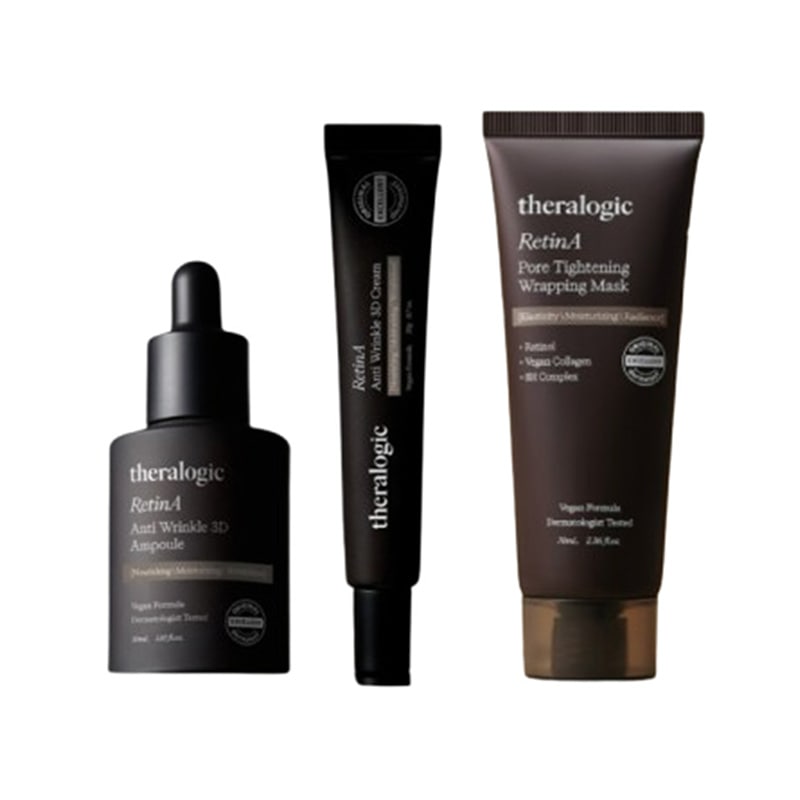 (3種セット) レチン A アンプル 30ml + クリーム 20g + ラッピングマスク 70ml