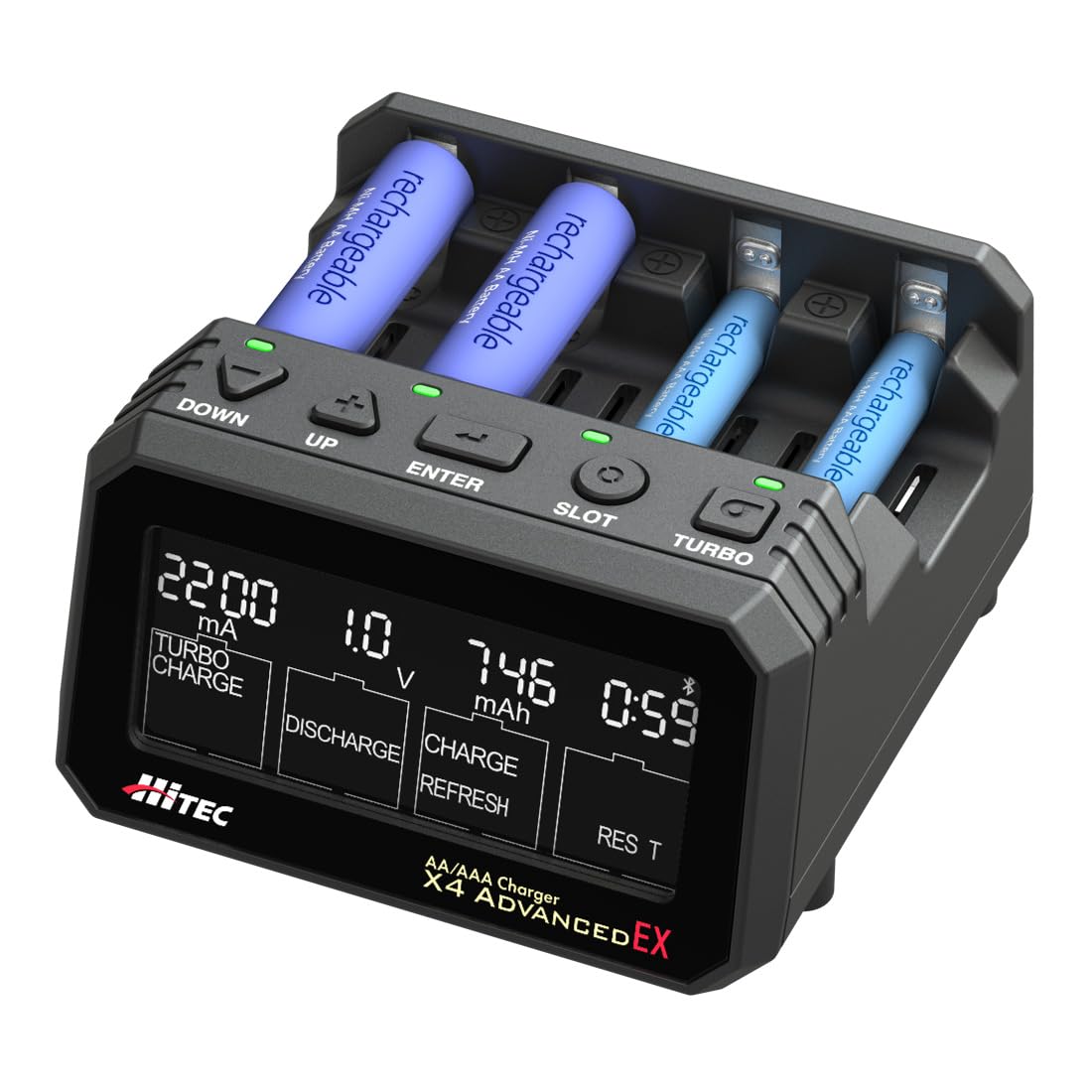ハイテック AA/AAA Charger X4 Advanced EX 日本正規品 44308-B