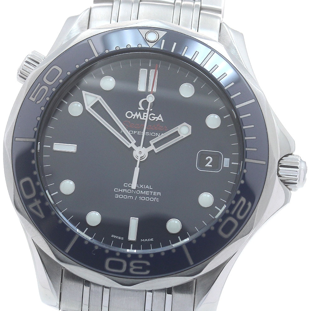 オメガ OMEGA 212.30.41.20.03.001 シーマスター300 デイト コーアクシャル 自動巻き メンズ 美品 保証書付き_878039【中古】