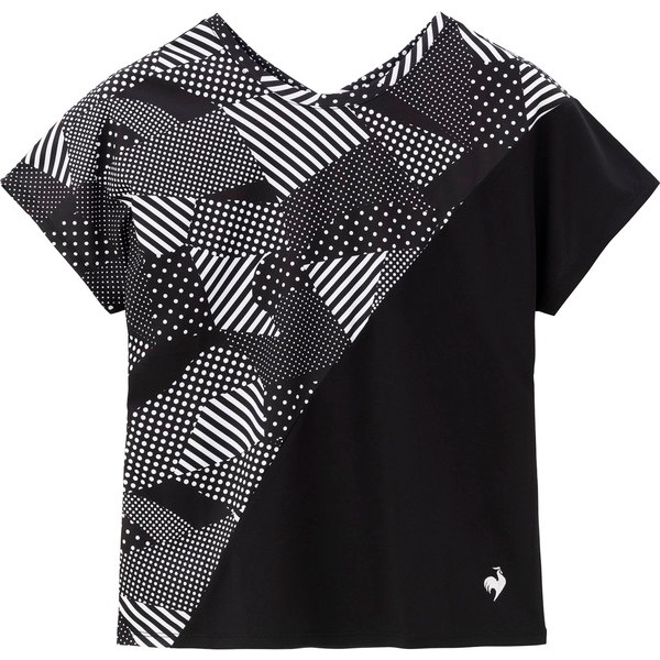 ルコック le coq sportif 2wayゲームシャツ 半袖 LN4FHT20L-BK00 レディース