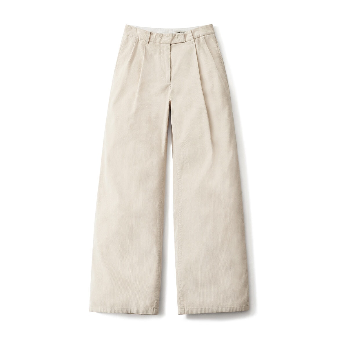 【POTTERY】 W CORDUROY WIDE PANTS : IVORY
