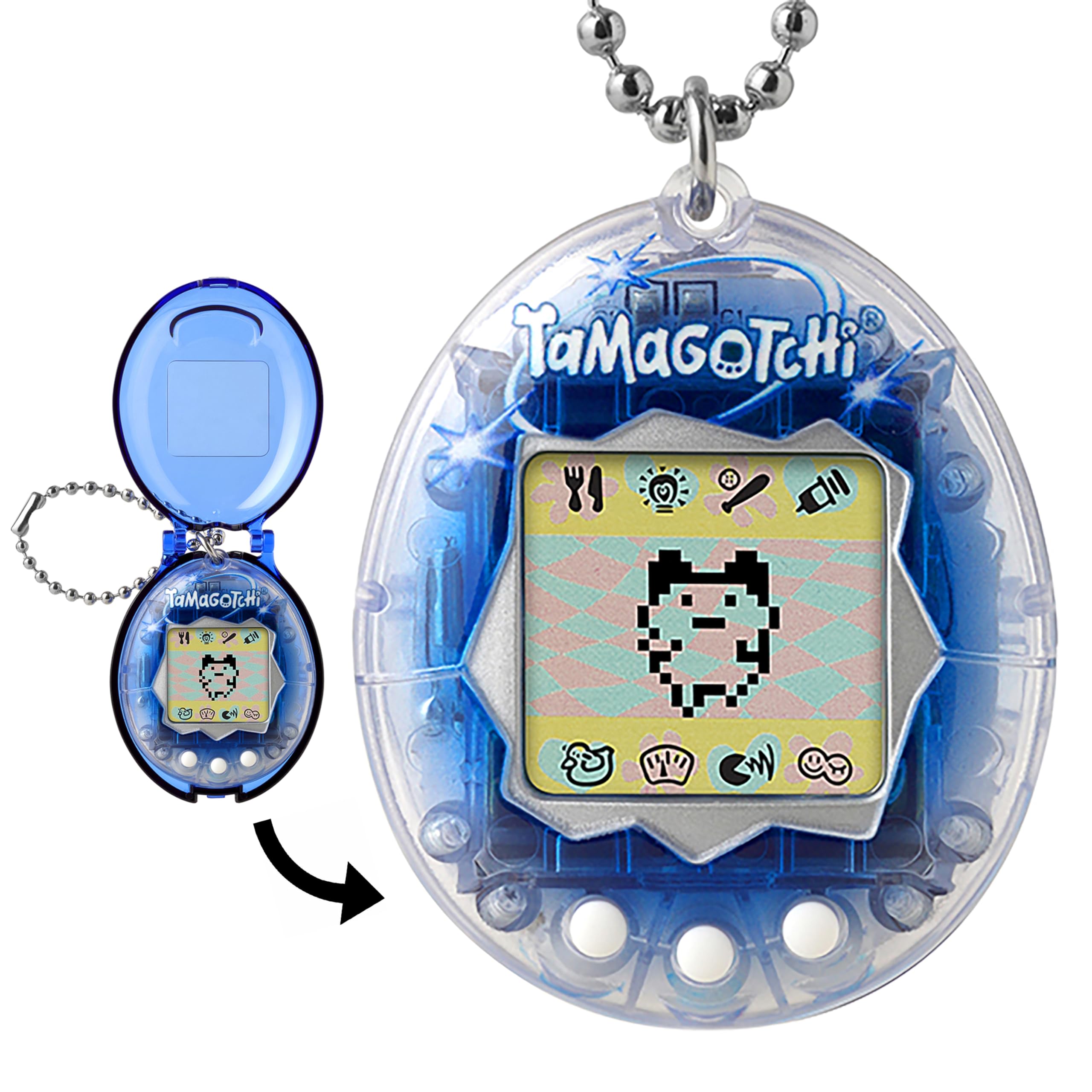 Tamagotchi オリジナル-お祝い Y3K+半透明カバーケース[Amazon限定]