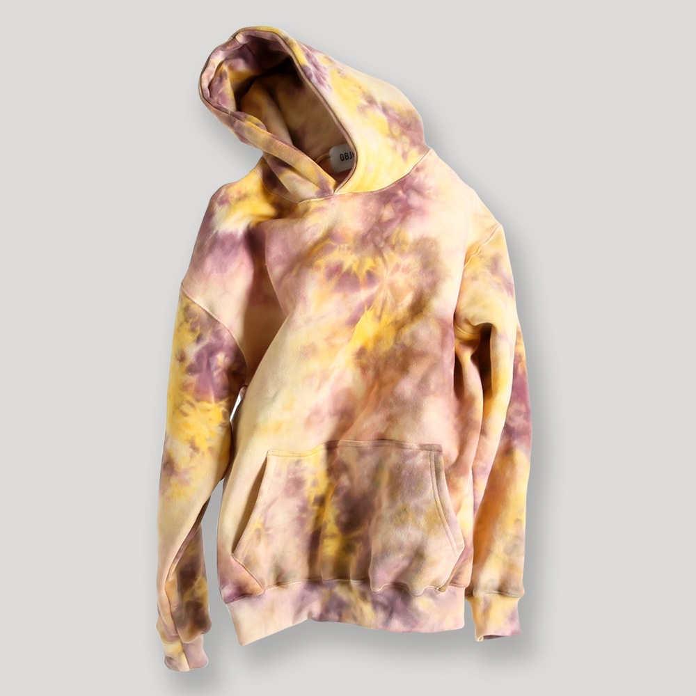 TIE DYE HOODIE (YELLOW)