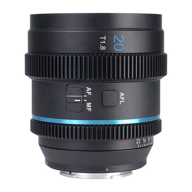 SIRUI　カメラレンズ オートフォーカスアナモルフィックレンズ T1.8 S35 20mm E/ブルー （ ソニーE / 単焦点レンズ ） 　20AF133X-EB-JP