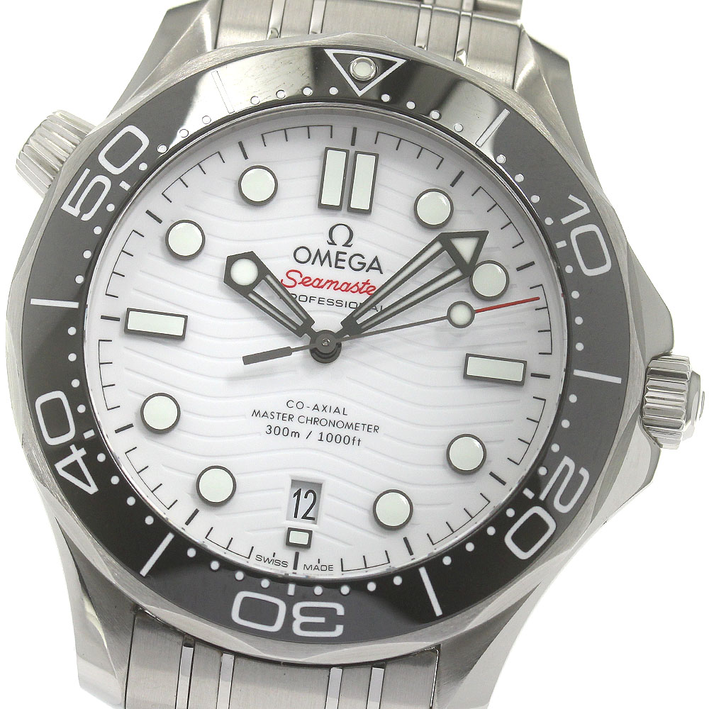 オメガ OMEGA 210.30.42.20.04.001 シーマスター300 コーアクシャル マスター クロノメーター 自動巻き メンズ 良品 保証書付き_870349【中古】