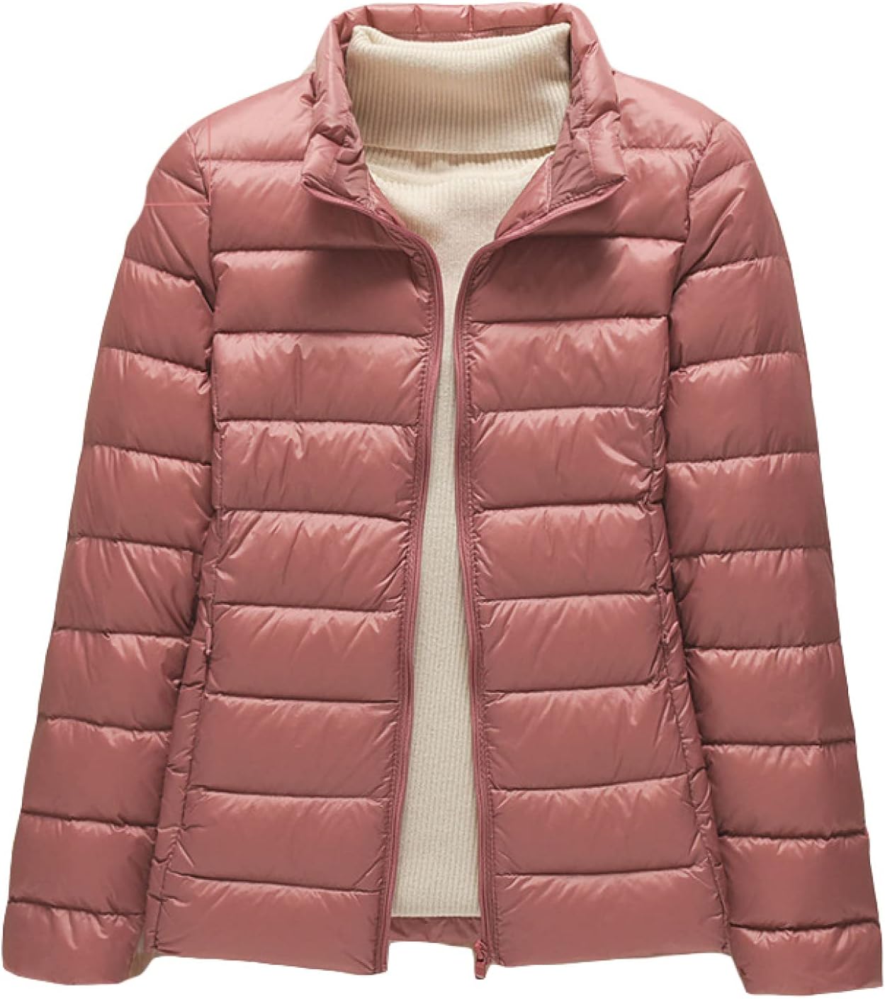 ダウンジャケット レディース 暖かい 軽量 防風 ウルトラライト コート アウトドア カジュアル 収納袋付き 大人 ジッパー 大きいサイズ プレゼント 登山 通学 旅行 リゾート 日常 普段着 無地