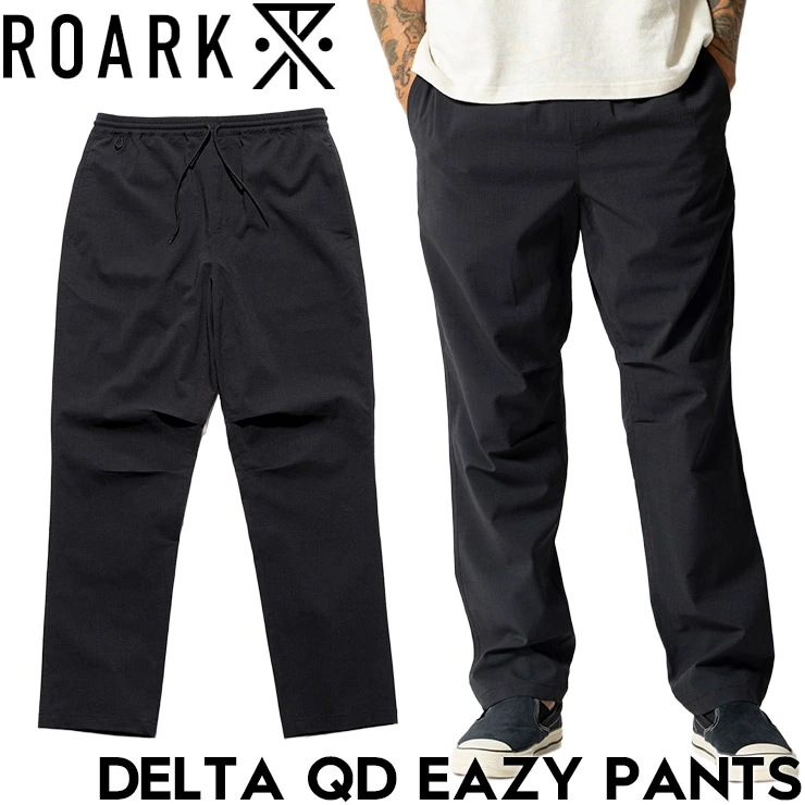 ROARK ロアーク パンツ メンズ イージーパンツ テックパンツ ロングパンツ 速乾 ドライパンツ ストレッチ 接触冷感 吸汗速乾 抗菌防臭 DELTA QD EASY PANTS RPJ1220