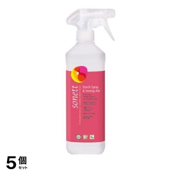 ソネット(sonett) ナチュラルアイロンスプレー(アイロン用仕上げ剤) 500mL 5個セット