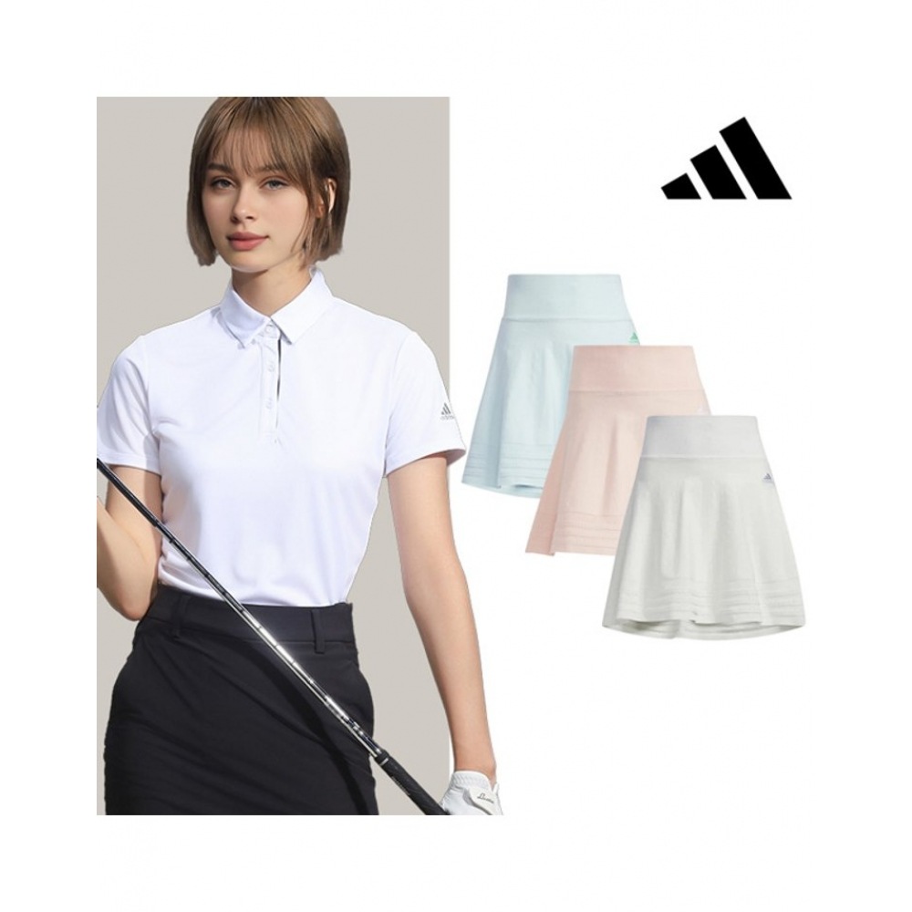 adidas Golf Adidas SEA 女性用半袖 T シャツ+ Adidas 女性用プライムグリーンジャカードスプリントニットスカート
