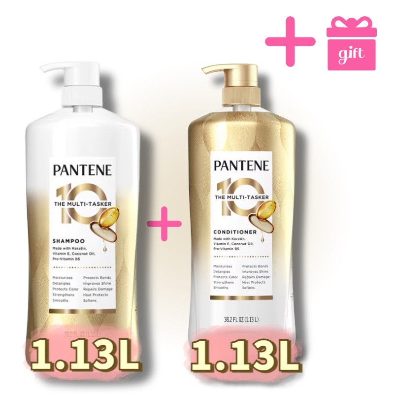 【GIFT】PANTEN E マルチタスカー シャンプー 1.3L + コンディショナー 1.3L/ 韓国人気/ ダメージヘア/ 時短ヘアケア/ 枝毛補修/ 損傷/ ハイトーンヘアケア/ 髪の潤い