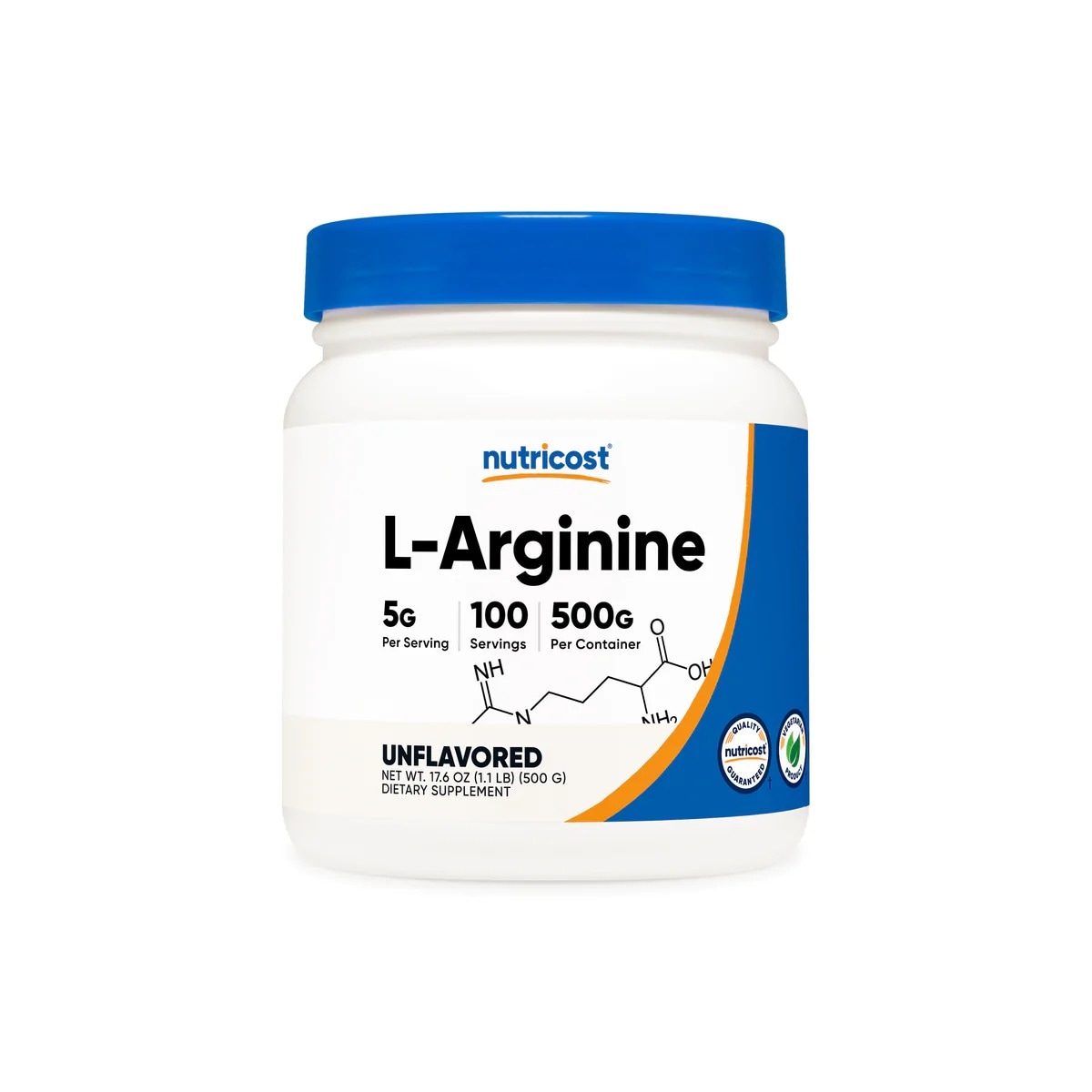[USA] Nutricost ニュートリコスト L-Arginine Powder 無味 (500 GM)
