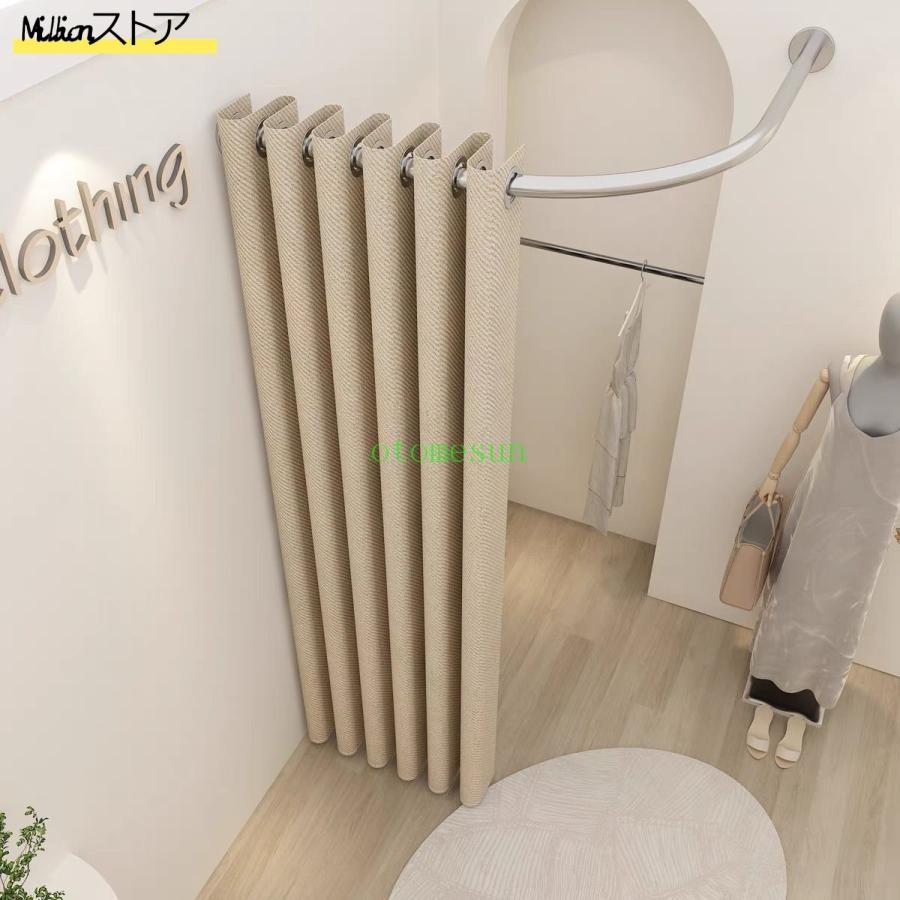 試着室 フィッティングルームレール簡易更衣室 L字型プライバシーパーテーション試着室 コーナーパンチ更衣室 金属棒付き ショッピングモール向け 7,095円