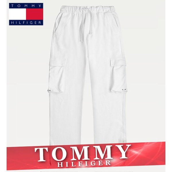 トミーヒルフィガー x ルイスハミルトン カーゴ スウェットパンツ メンズ サイドジップ XSXXL ボトムス ズボン 新作 TOMMY  TH12-1000036