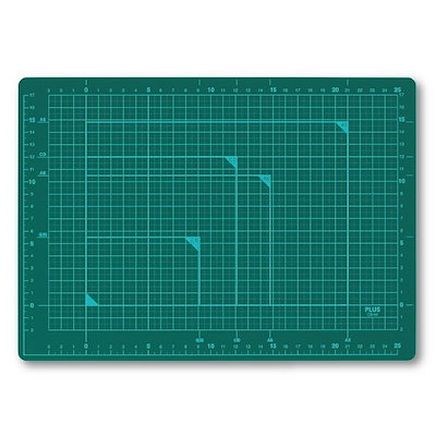 他サイト： プラス(PLUS) カッティングマット A4サイズ CS-A4 GR グリーン　48-573の商品画像