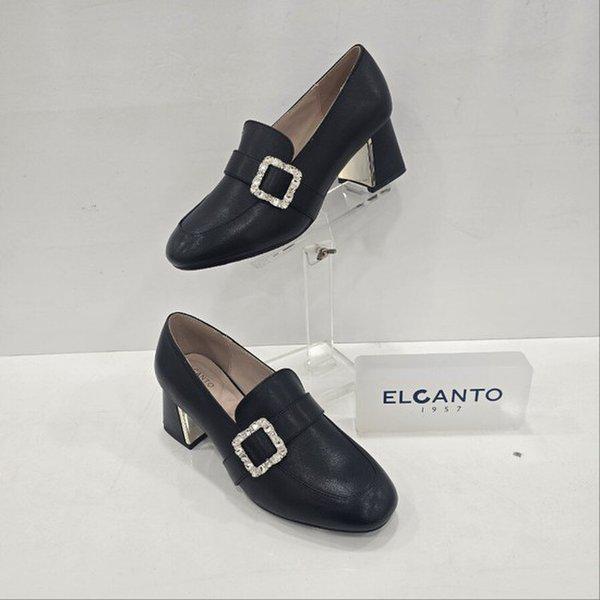 スクエア宝石ローファーヒール LCHTWDIZ36U513 19 JE3 JJ