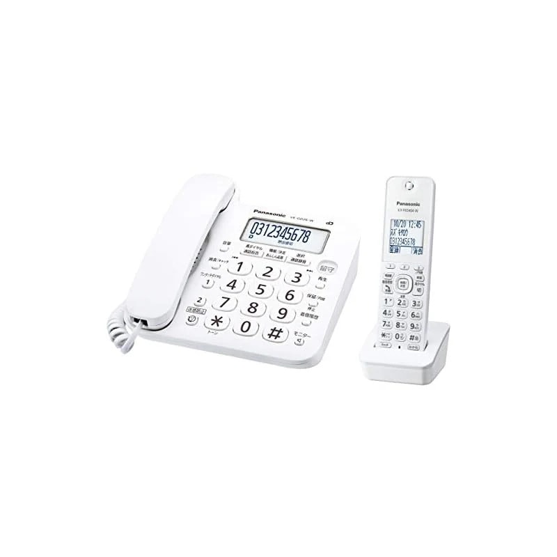 【即納】パナソニック コードレス電話機(子機1台付き) VE-GD26DL-W