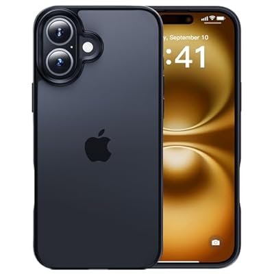 【米軍MIL規格指紋防止】CASEKOO iPhone 16 用 ケース 耐衝撃 滑り止め 指紋防止 米軍MIL規格 マット仕上げ ストラップホール付き 黄変防止 耐久性 カバー ワイヤレス充電対応