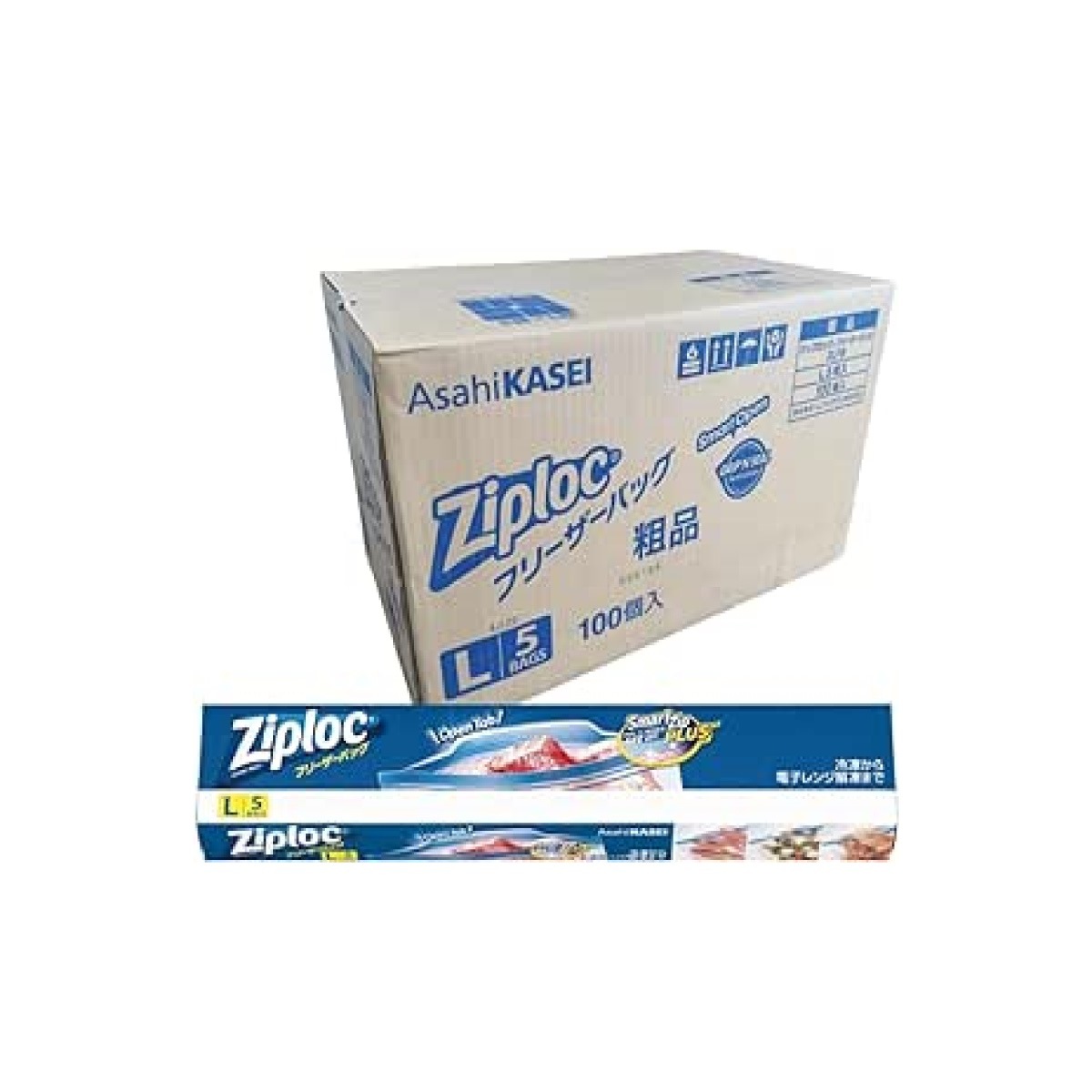 100個セット 旭化成ホームプロダクツ フリーザーバッグ Ｌ5枚箱入 ｲﾍﾞﾝﾄ ﾌﾟﾚｾﾞﾝﾄ 粗品 景品 ｷﾞﾌﾄ 展示会 まとめ買い