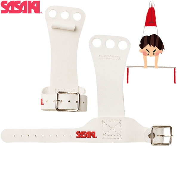 ササキスポーツ SASAKI 一般体操 手具 SASAKI ジュニアスキルプロテクター 3ツ穴 鉄棒用3ツ穴 P-113 鉄棒用・ベルト式