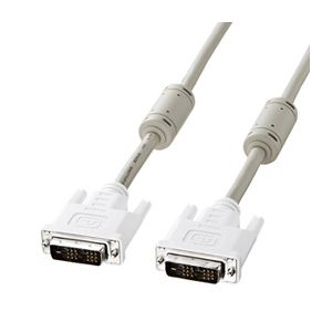 （まとめ）サンワサプライ DVIケーブル（シングルリンク2m） KC-DVI-2K(×2セット)