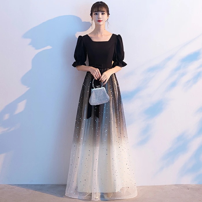 今がチャンスパーティードレス 演奏会用ドレス ロングドレス 半袖 カラードレス イブニングドレス フォーマルドレス 花嫁 ドレス 結婚式 カクテルドレス 二次会 お呼ばれ ワンピース エンパイア コン