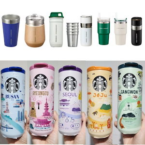 【韓国限定】スターバックス　専用 韓国スタバ】グリーン ポップハンドル コールドカップ