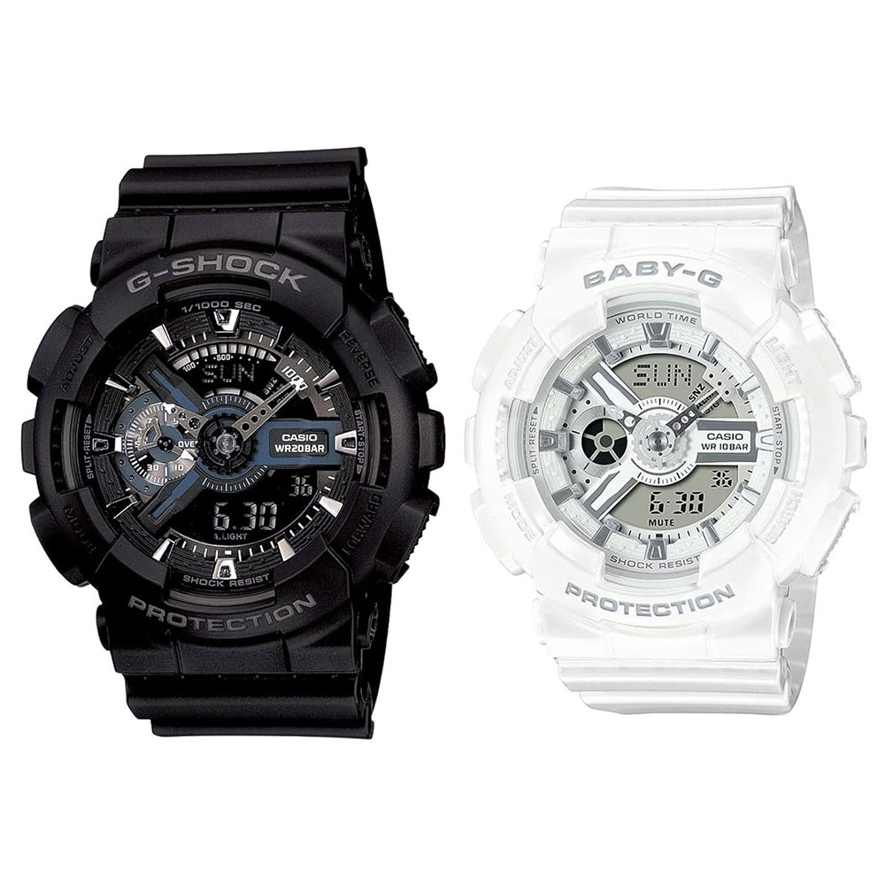Gショック ベビーG 防水 腕時計 手表 仕事用 登山 スポーツ アウトドア キャンプ ペア 夫婦 親 結婚祝い ペアウォッチ ジーショック ベビージー ブラック ホワイト カシオ 時計 海外モデル