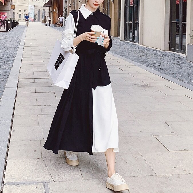 レディース ワンピース シャツワンピース ロング丈 マキシ丈 ロングワンピース ヴィンテージ