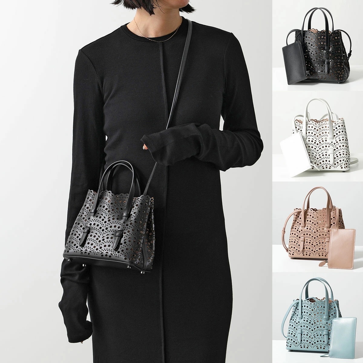 ALAIA アライア ショルダーバッグ MINA 20 ミナ AA1S06720C0A44 レディース ハンドバッグ ミニサイズ ポーチ付き 鞄 カラー4色