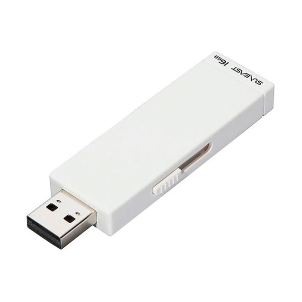（まとめ） 旭東エレクトロニクス SUNEAST USB2.0フラッシュメモリ 16GB ホワイト SE-USB2.0-016GBST11個 (×5セット) 6,775円