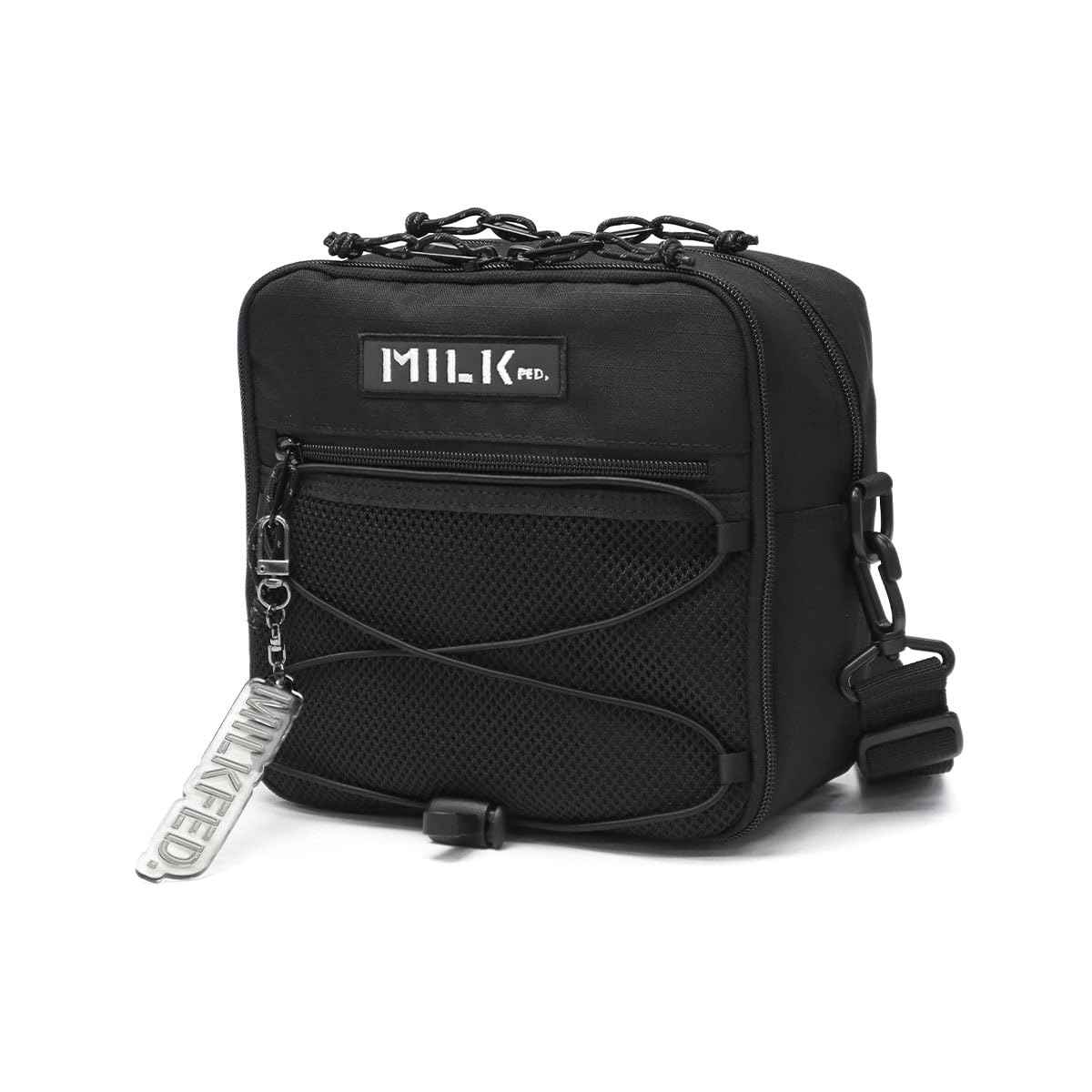 [ミルクフェド] デイリースクエアショルダーバッグ DAILY SQUARE SHOULDER BAG 103251053009 BLACK ONE SIZE