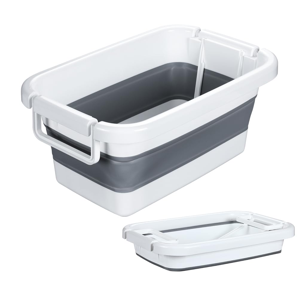 RULAYMAN 折りたたみ 洗い桶 たらい 収納かご 洗い桶 45L 大容量 ソフトタブ 洗濯 ペット用バスタブ 猫犬お風呂用 コンパクト 衣類・靴つけ洗い ソフトバケツ タブワイド キッチン アウ