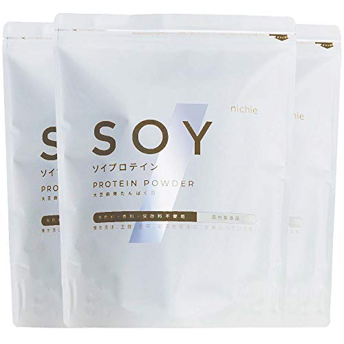 nichie 大豆プロテイン 3kｇ （1kg3袋） プレーン味