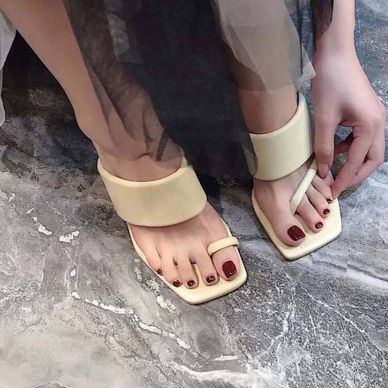 3color レディース 親指トング ヒールサンダル シューズ パンプス サンダル ミュール レディ