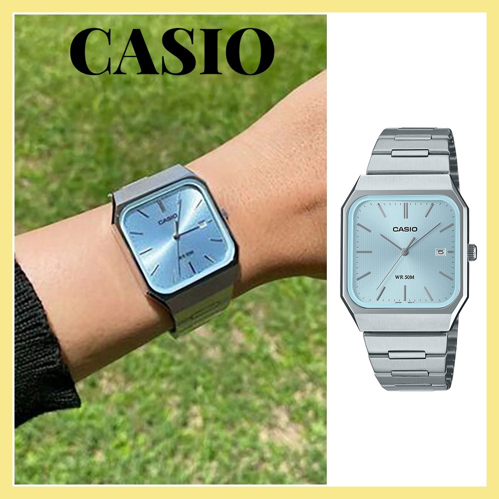 正規品CASIO アイスブルー 腕時計 レディース 入学祝い 新生活 プレゼント ギフト シンプルウォッチ 人気 MTP-B185D-2A2VDF