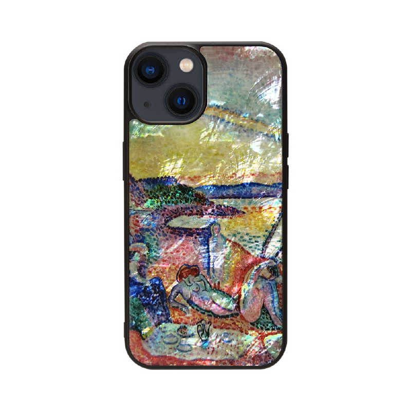 ROA　iPhone 15(6.1インチ) 天然貝ケース ikins 静寂逸楽　I25665i15