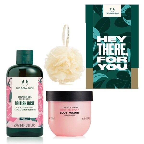 【The body shop】 ザ·ボディショップ ブリティッシュ ローズ ボディヨーグルトセット((プレゼント)) 贈呈品なくなり次第贈呈終了