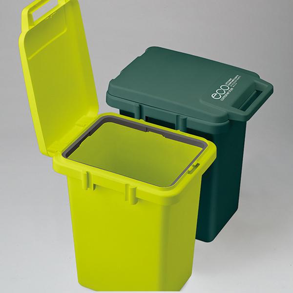 ゴミ箱 約30L 33リットル ごみ箱 日本製 キッチン ふた付き フタ 蓋 グリーン 緑 連結可能
